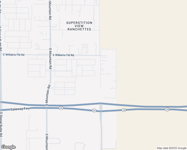 map of restaurants, bars, coffee shops, grocery stores, and more near 46821-46903 North Meridian Road in Mesa