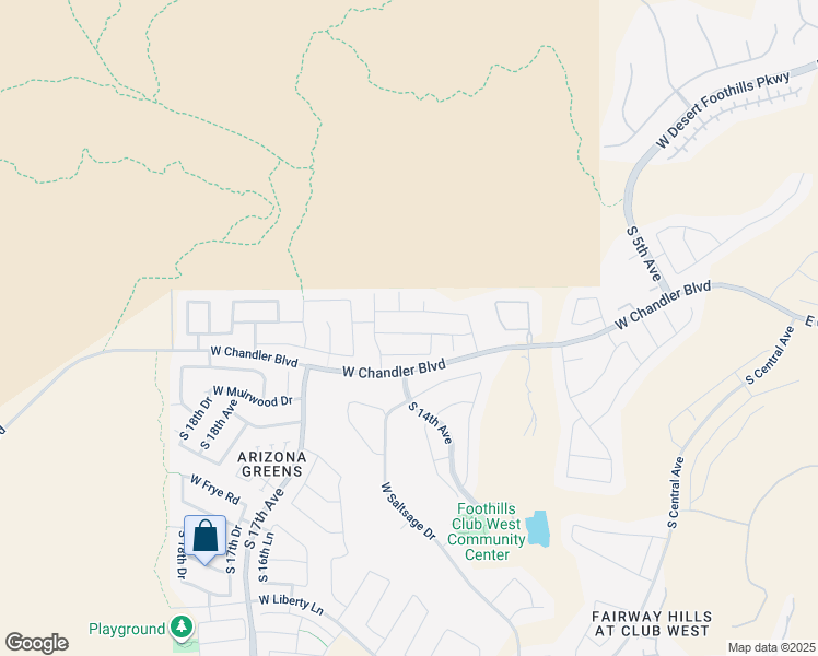 map of restaurants, bars, coffee shops, grocery stores, and more near 1418 West Mountain Sky Avenue in Phoenix