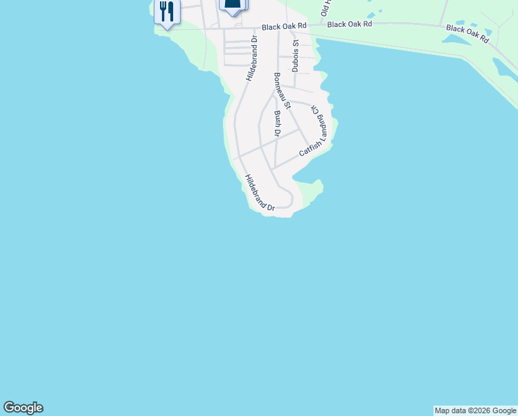 map of restaurants, bars, coffee shops, grocery stores, and more near 701 Hildebrand Drive in Bonneau