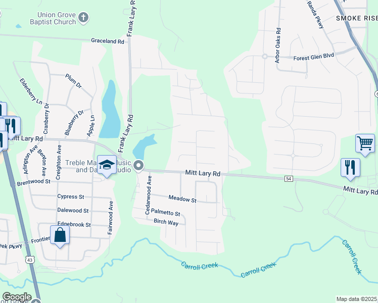 map of restaurants, bars, coffee shops, grocery stores, and more near 2801 Harmony St in Northport