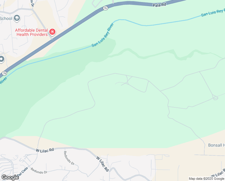 map of restaurants, bars, coffee shops, grocery stores, and more near 5820 West Lilac Road in Bonsall