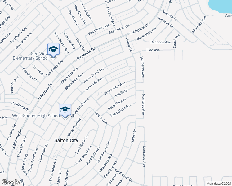 map of restaurants, bars, coffee shops, grocery stores, and more near 2437 Marlin Drive in Thermal