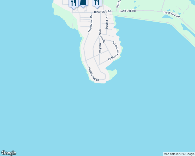 map of restaurants, bars, coffee shops, grocery stores, and more near 701 Hildebrand Drive in Bonneau