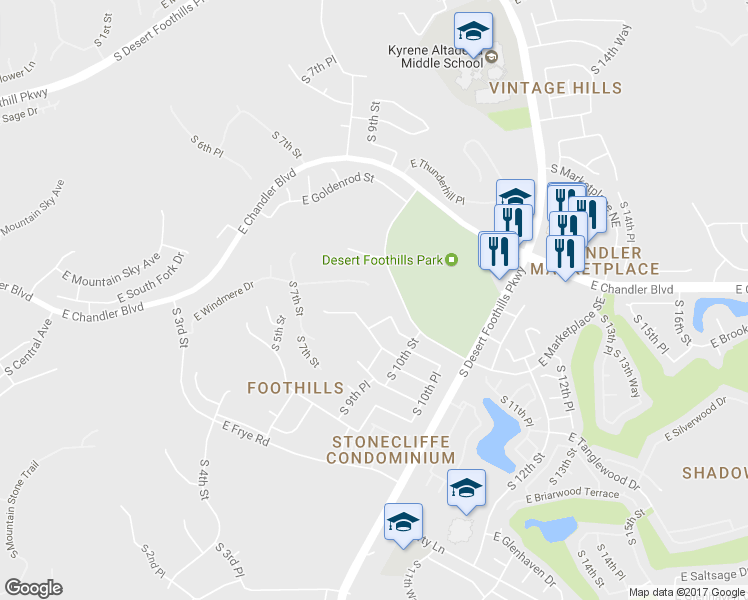 map of restaurants, bars, coffee shops, grocery stores, and more near 777 East Windmere Drive in Phoenix