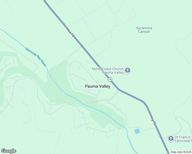map of restaurants, bars, coffee shops, grocery stores, and more near 32920 Luiseno Circle Drive in Pauma Valley