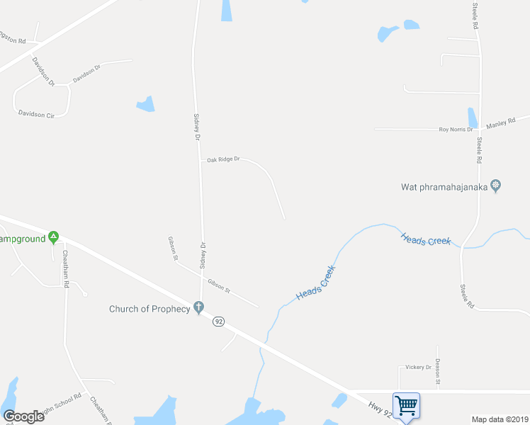 map of restaurants, bars, coffee shops, grocery stores, and more near 1017 Oak Ridge Drive in Griffin
