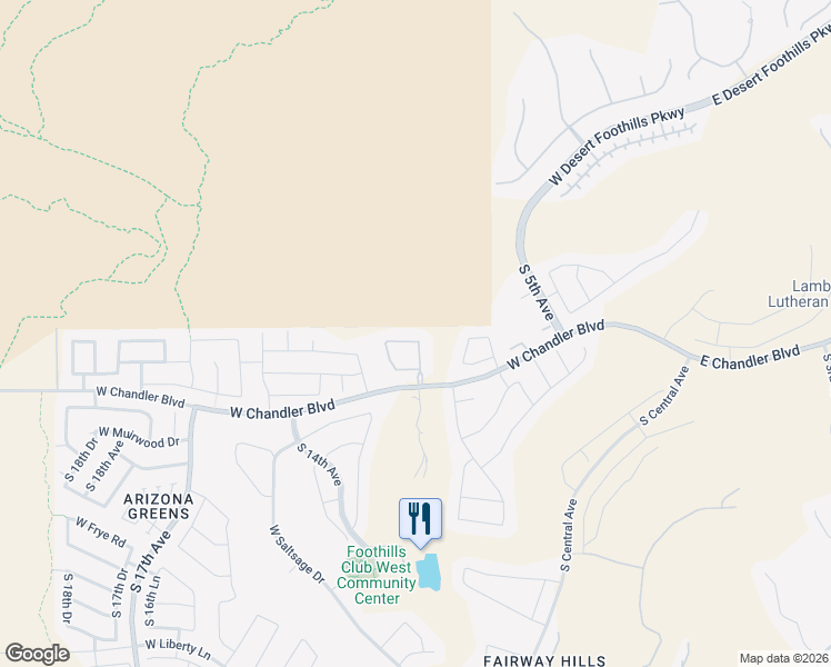 map of restaurants, bars, coffee shops, grocery stores, and more near 15629 South 11th Avenue in Phoenix