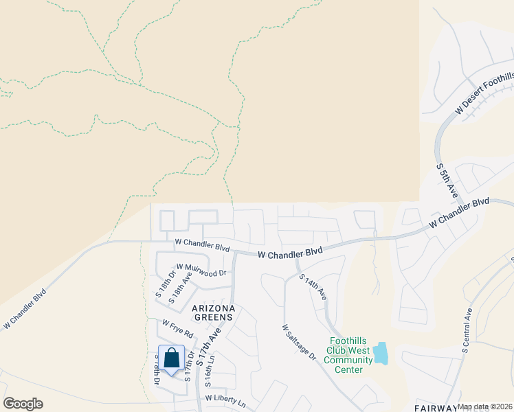 map of restaurants, bars, coffee shops, grocery stores, and more near 1607 West Thunderhill Drive in Phoenix