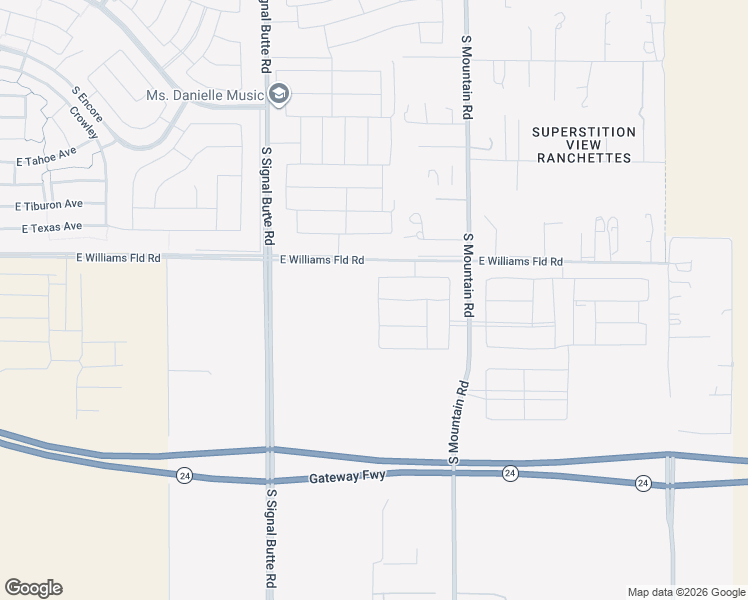 map of restaurants, bars, coffee shops, grocery stores, and more near 22597-22625 East Williams Field Road in Mesa