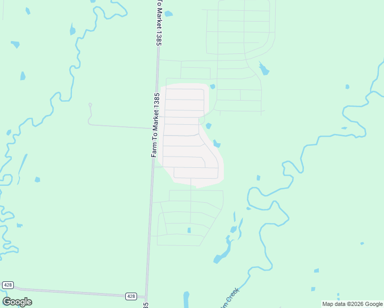 map of restaurants, bars, coffee shops, grocery stores, and more near Farm to Market Road 1385 in Pilot Point