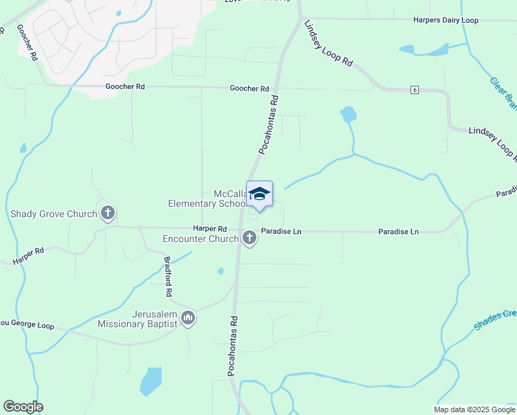 map of restaurants, bars, coffee shops, grocery stores, and more near 2020 McCalla School Road in Bessemer