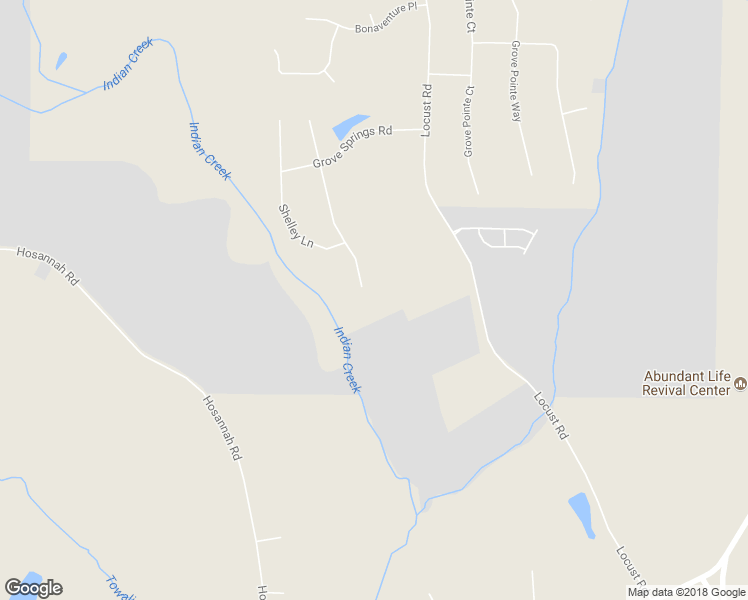 map of restaurants, bars, coffee shops, grocery stores, and more near 230 Indian Springs Drive in Locust Grove