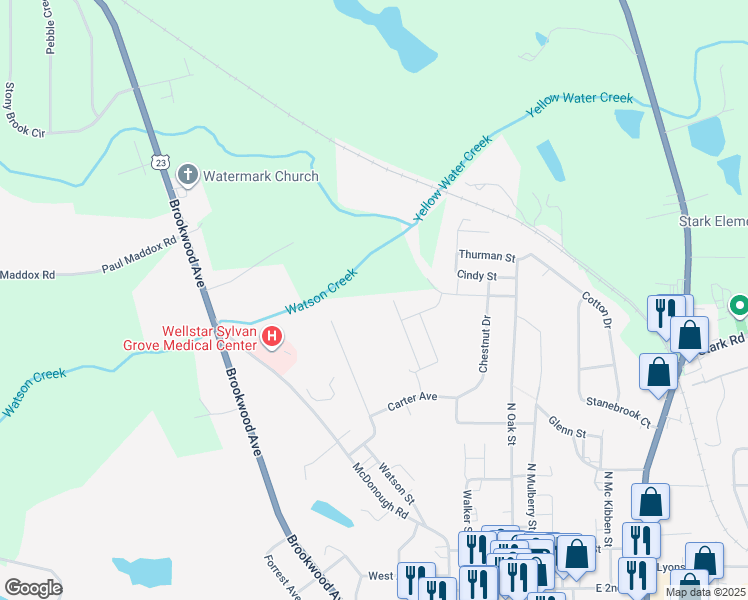 map of restaurants, bars, coffee shops, grocery stores, and more near in Jackson