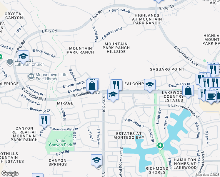 map of restaurants, bars, coffee shops, grocery stores, and more near in Phoenix