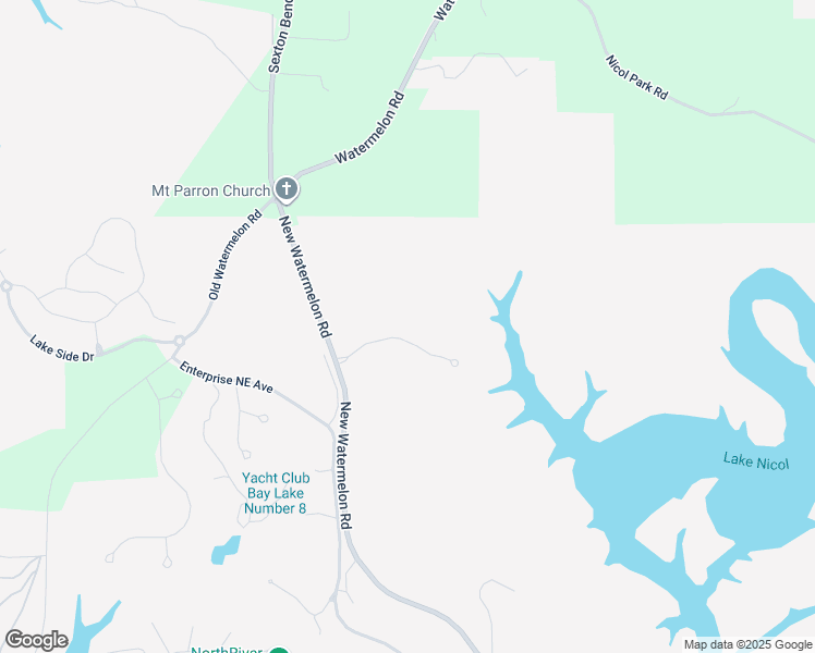 map of restaurants, bars, coffee shops, grocery stores, and more near 8778 New Watermelon Road in Tuscaloosa