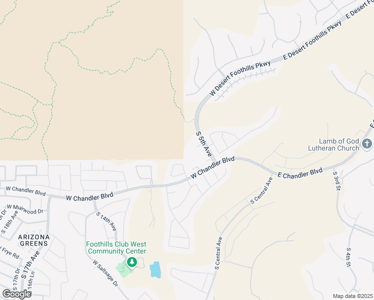 map of restaurants, bars, coffee shops, grocery stores, and more near 15550 South 5th Avenue in Phoenix