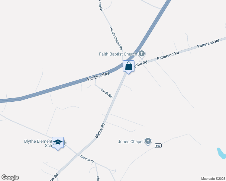 map of restaurants, bars, coffee shops, grocery stores, and more near 3427 Georgia 88 in Blythe