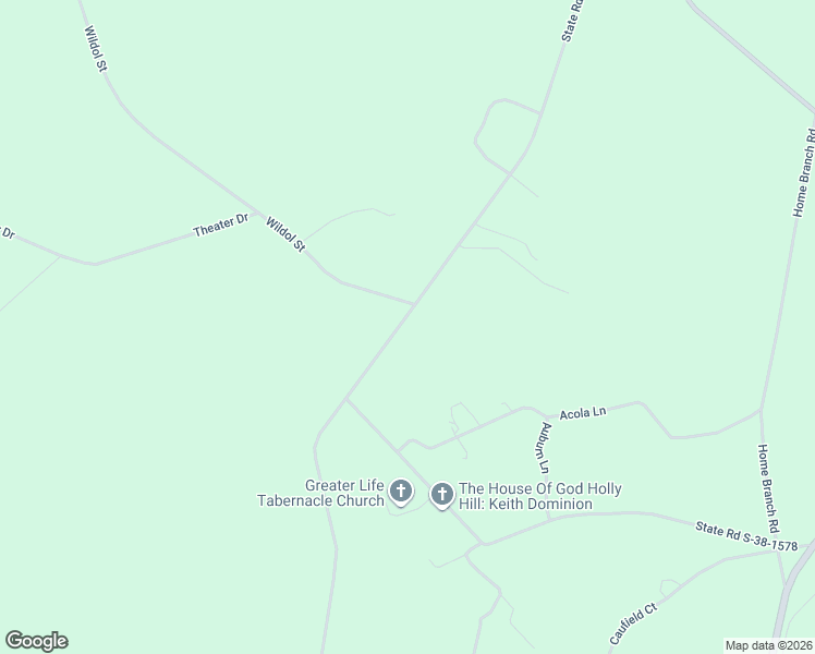 map of restaurants, bars, coffee shops, grocery stores, and more near 613 State Road S-38-1439 in Holly Hill