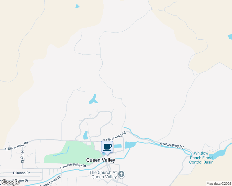 map of restaurants, bars, coffee shops, grocery stores, and more near 2155 Elephant Butte Road in Queen Valley