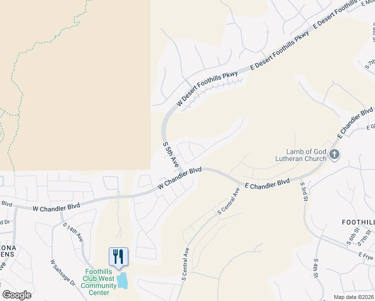 map of restaurants, bars, coffee shops, grocery stores, and more near 15432 South 4th Avenue in Phoenix