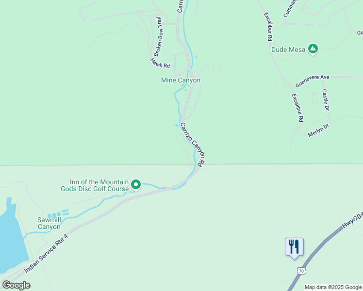 map of restaurants, bars, coffee shops, grocery stores, and more near 913 Carrizo Canyon Road in Ruidoso