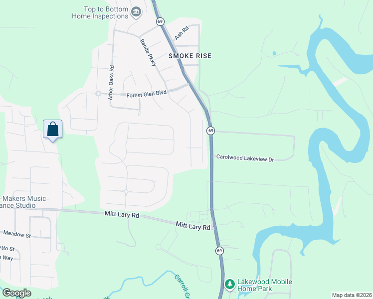 map of restaurants, bars, coffee shops, grocery stores, and more near 13644 Randa Parkway in Northport
