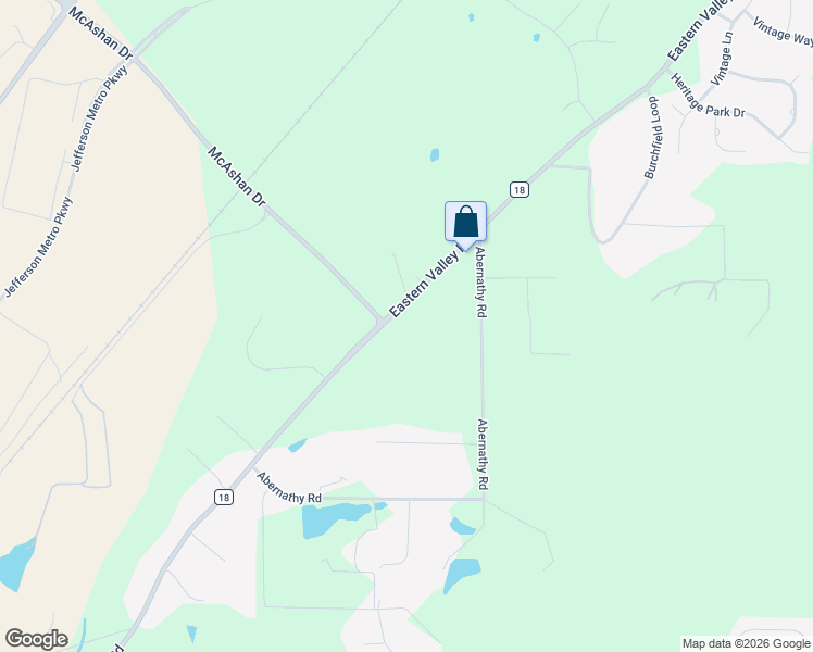 map of restaurants, bars, coffee shops, grocery stores, and more near 5611 County Road 18 in McCalla