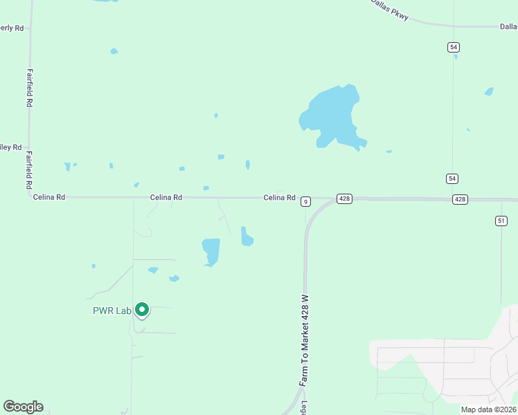 map of restaurants, bars, coffee shops, grocery stores, and more near 16970 Celina Road in Celina