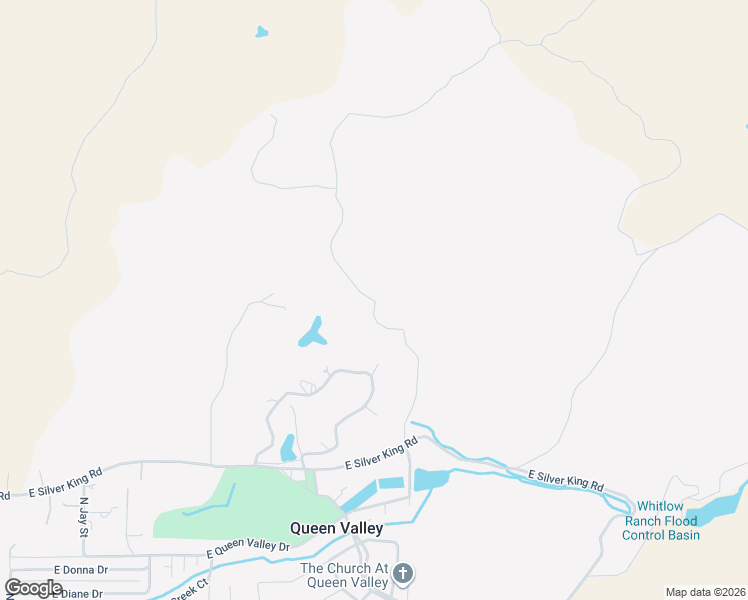 map of restaurants, bars, coffee shops, grocery stores, and more near Elephant Butte Road in Queen Valley