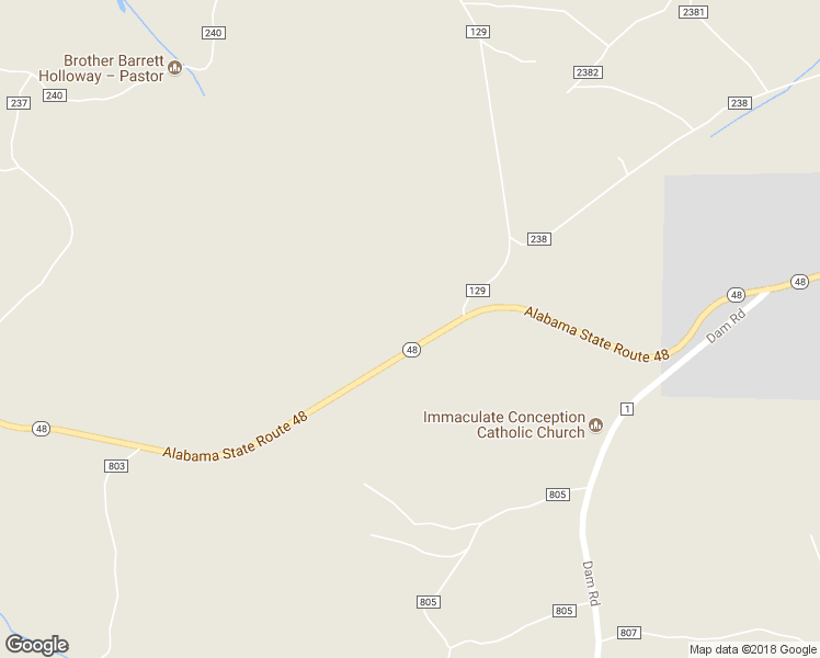 map of restaurants, bars, coffee shops, grocery stores, and more near 93 Wylie Road in Wedowee