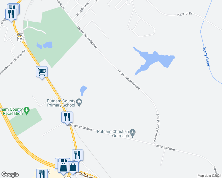 map of restaurants, bars, coffee shops, grocery stores, and more near in Eatonton