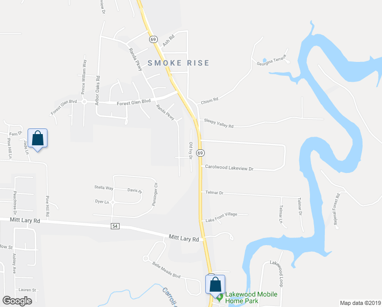 map of restaurants, bars, coffee shops, grocery stores, and more near Old Ivy Drive in Northport