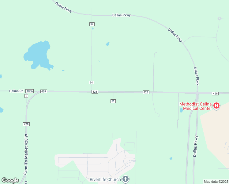map of restaurants, bars, coffee shops, grocery stores, and more near 14613 Farm to Market Road 428 in Celina