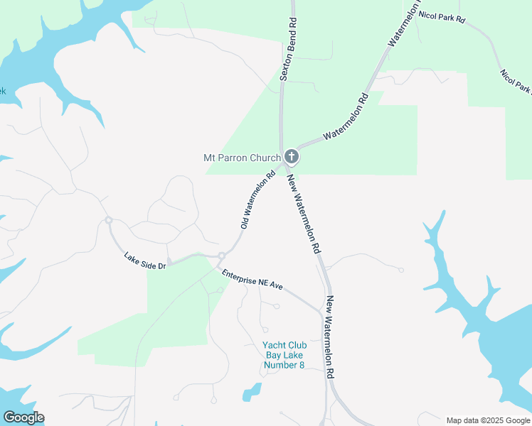 map of restaurants, bars, coffee shops, grocery stores, and more near 9611 Old Watermelon Road in Tuscaloosa