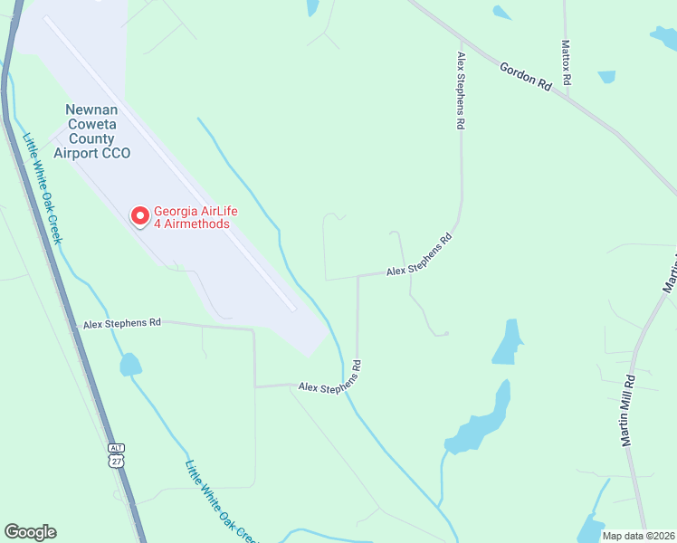 map of restaurants, bars, coffee shops, grocery stores, and more near 416 Alex Stephens Road in Moreland