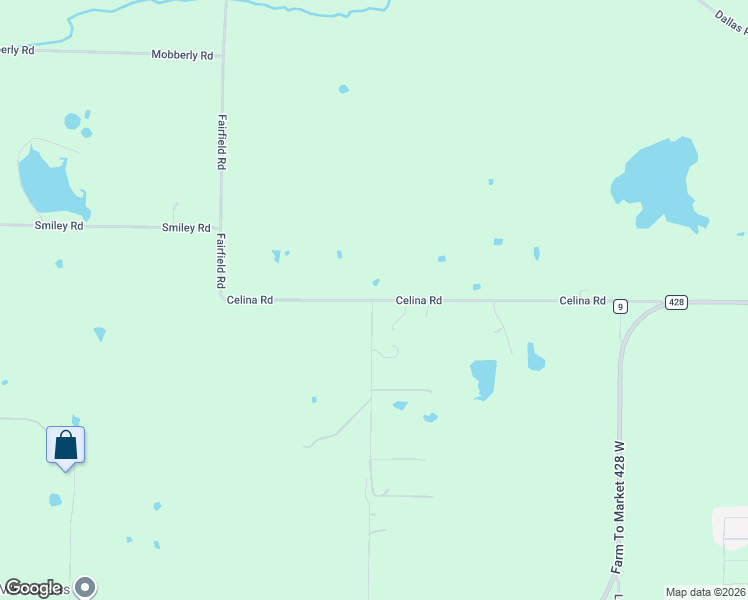 map of restaurants, bars, coffee shops, grocery stores, and more near 16501 Celina Road in Celina