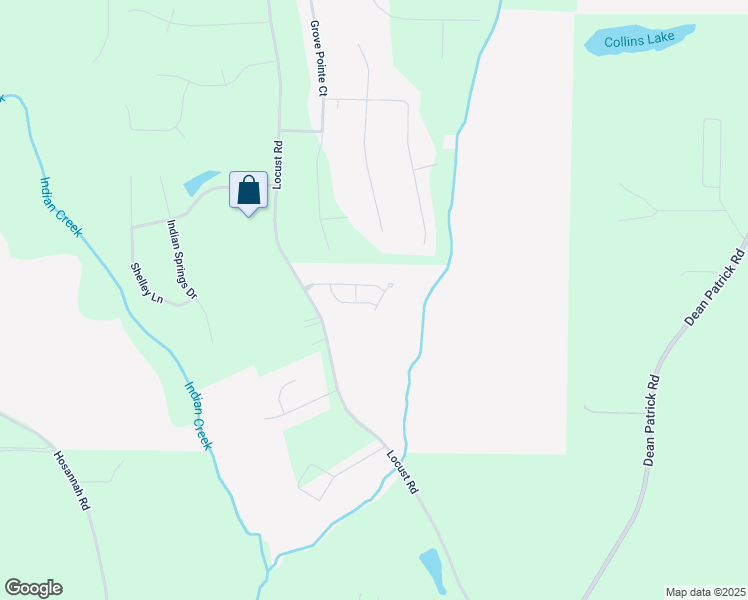 map of restaurants, bars, coffee shops, grocery stores, and more near 425 Bell Flower Trail in Locust Grove