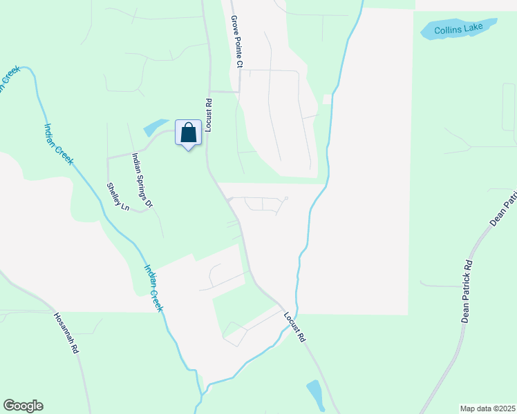 map of restaurants, bars, coffee shops, grocery stores, and more near 308 Draba Lane in Locust Grove