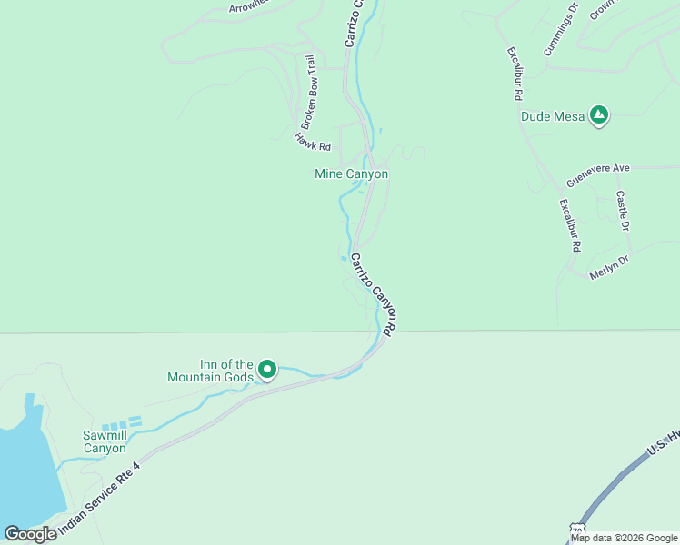 map of restaurants, bars, coffee shops, grocery stores, and more near Carrizo Canyon Road in Ruidoso
