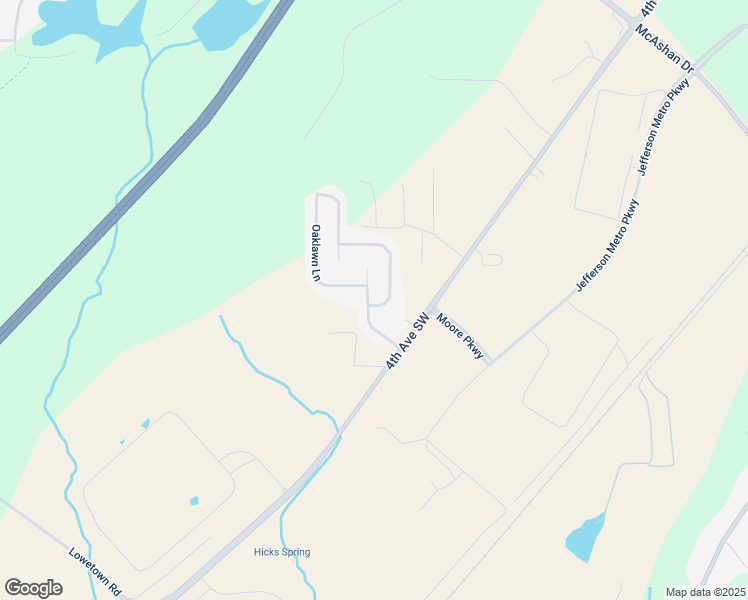 map of restaurants, bars, coffee shops, grocery stores, and more near 6791 Ridgecrest Circle in McCalla