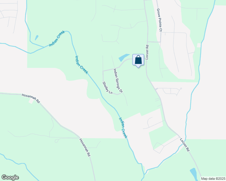 map of restaurants, bars, coffee shops, grocery stores, and more near 324 Shelley Lane in Locust Grove