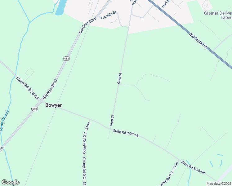 map of restaurants, bars, coffee shops, grocery stores, and more near 640 Gum Street in Holly Hill