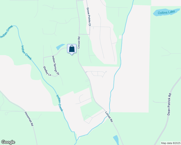 map of restaurants, bars, coffee shops, grocery stores, and more near 111 Astilbe Meadow Drive in Locust Grove