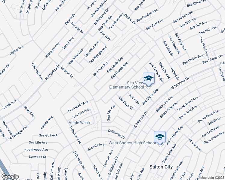 map of restaurants, bars, coffee shops, grocery stores, and more near 2468 Sea Kist Avenue in Thermal
