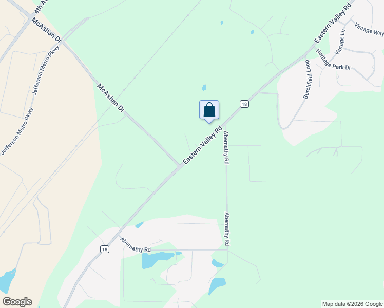 map of restaurants, bars, coffee shops, grocery stores, and more near 5611 County Road 18 in McCalla