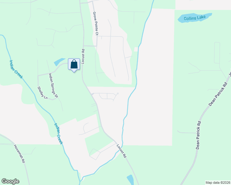 map of restaurants, bars, coffee shops, grocery stores, and more near 411 Bell Flower Trail in Locust Grove