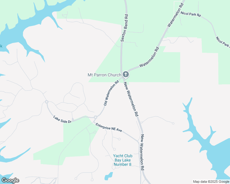 map of restaurants, bars, coffee shops, grocery stores, and more near 9611 Old Watermelon Road in Tuscaloosa