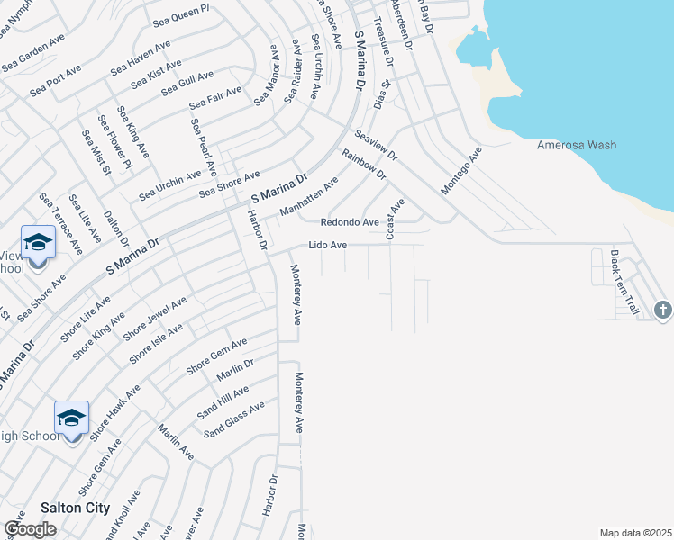 map of restaurants, bars, coffee shops, grocery stores, and more near 2477 Ralph Avenue in Thermal