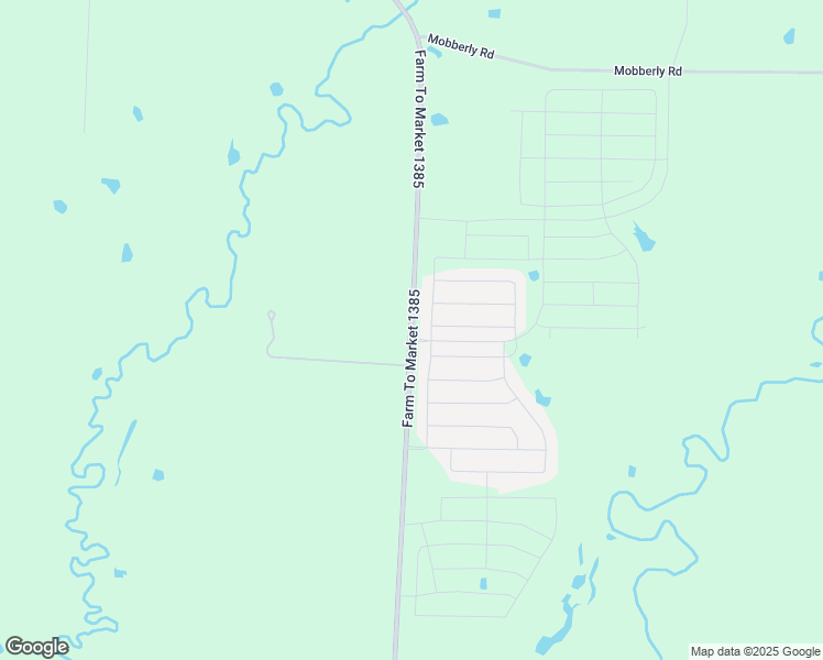 map of restaurants, bars, coffee shops, grocery stores, and more near 401 Farm to Market Road 1385 in Pilot Point