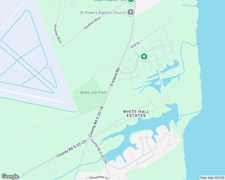 map of restaurants, bars, coffee shops, grocery stores, and more near 3935 South Island Road in Georgetown